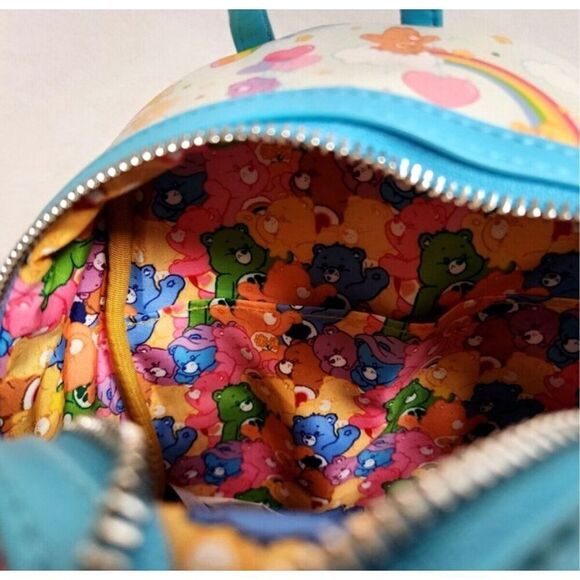 Loungefly Care Bears Rainbow Mini Backpack 40th Anniversary Exclusive Drop NEW - Picture 7 of 10